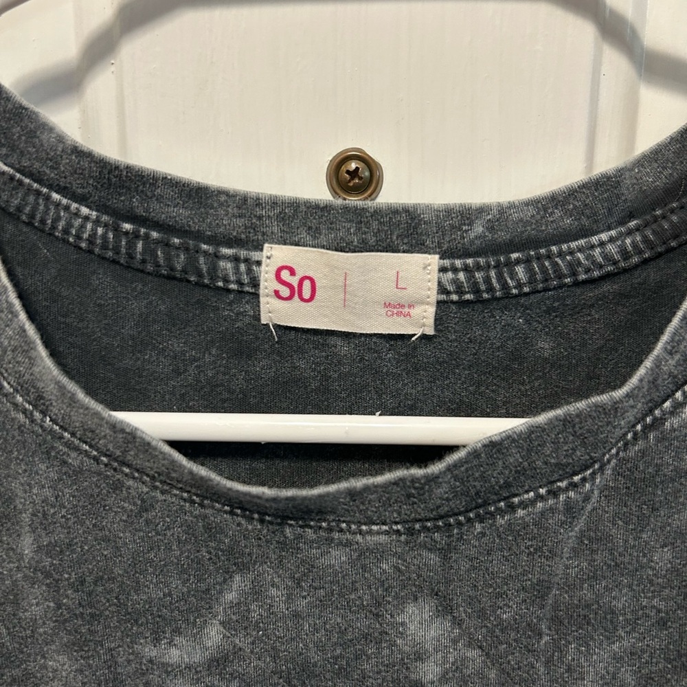 SO Charcoal Casual Dress - Picture 2 of 2